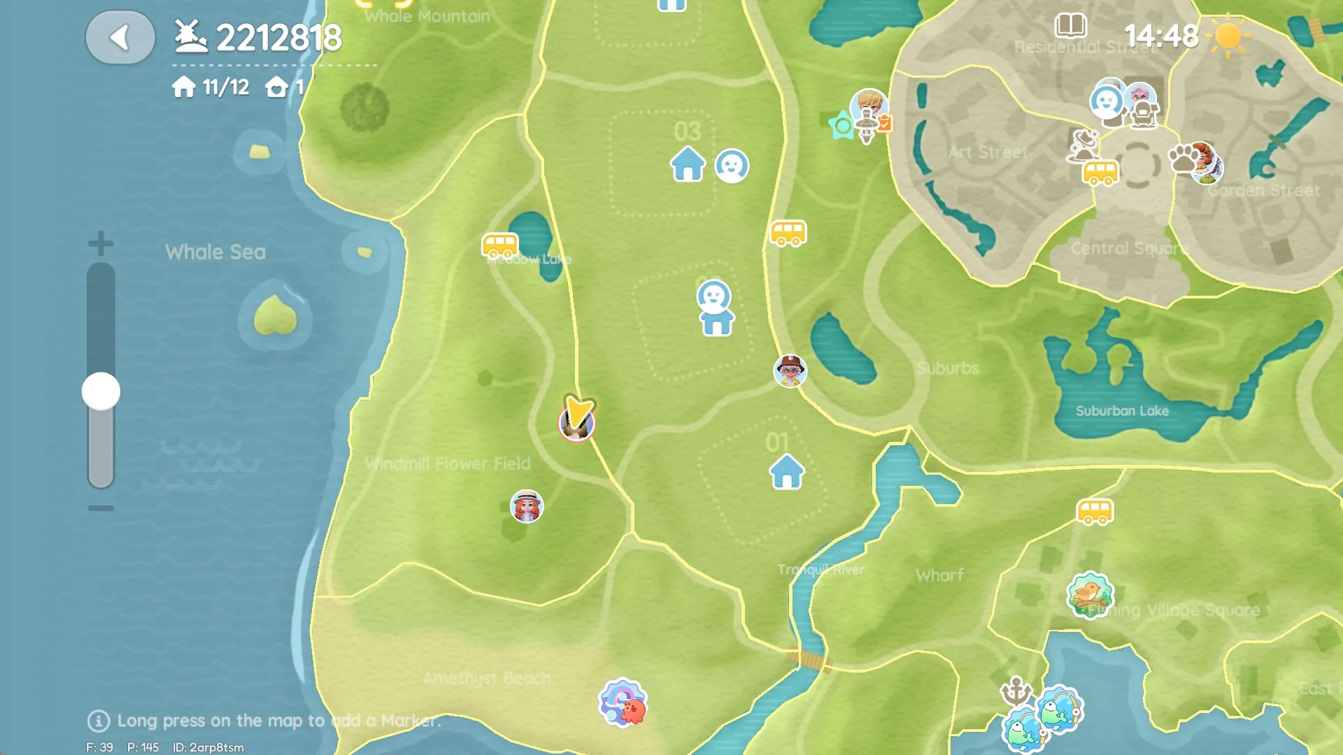 Heartopia Day 14 bubble location (Bubble 1), minimap/location photo