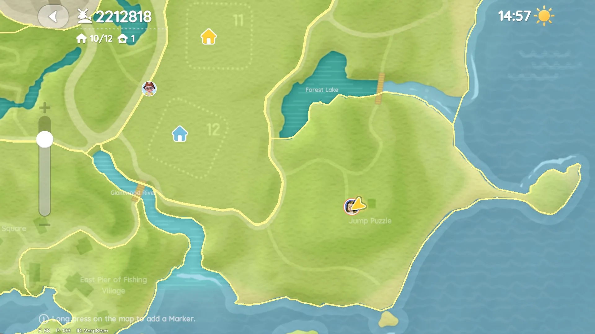 Heartopia Day 14 bubble location (Bubble 10), minimap/location photo