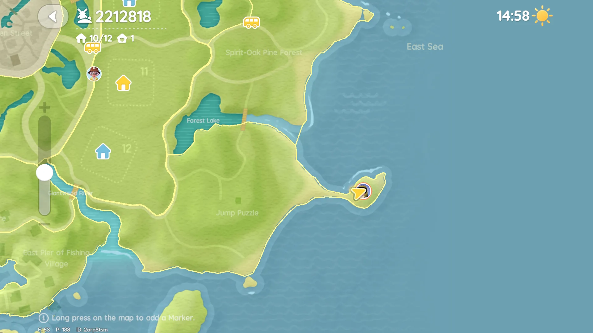 Heartopia Day 14 bubble location (Bubble 12), minimap/location photo