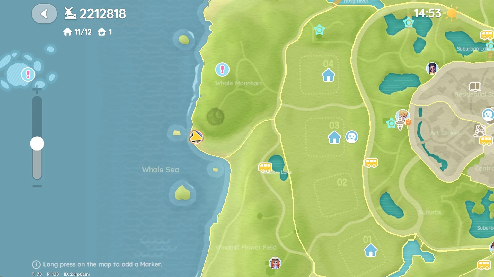 Heartopia Day 14 bubble location (Bubble 7), minimap/location photo