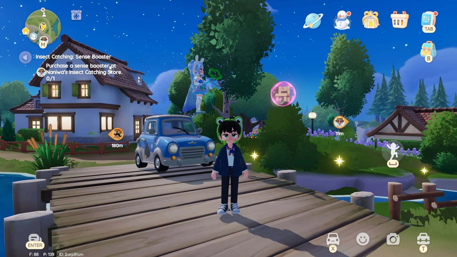 Heartopia Day 7 bubble location (Bubble 11) — visual reference