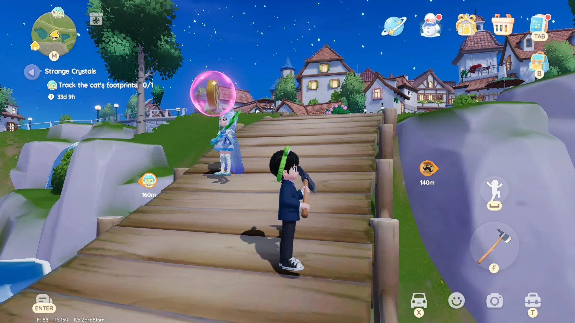 Heartopia Day 7 bubble location (Bubble 7) — visual reference