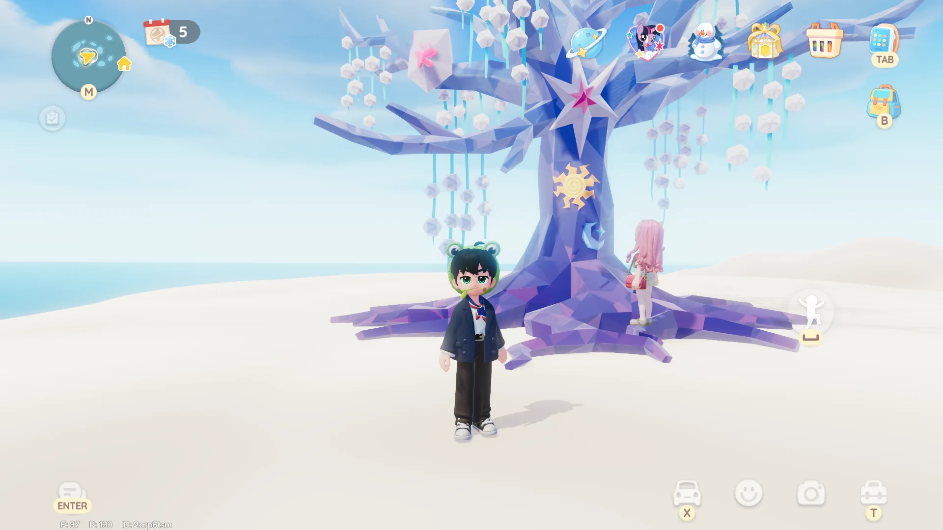 Harmony Tree event hub in Heartopia x My Little Pony.