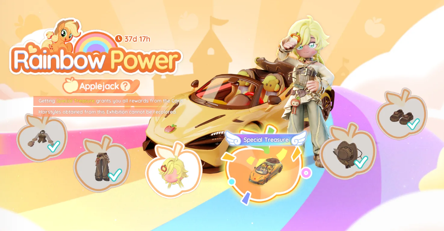 Applejack Rainbow Power exhibition banner