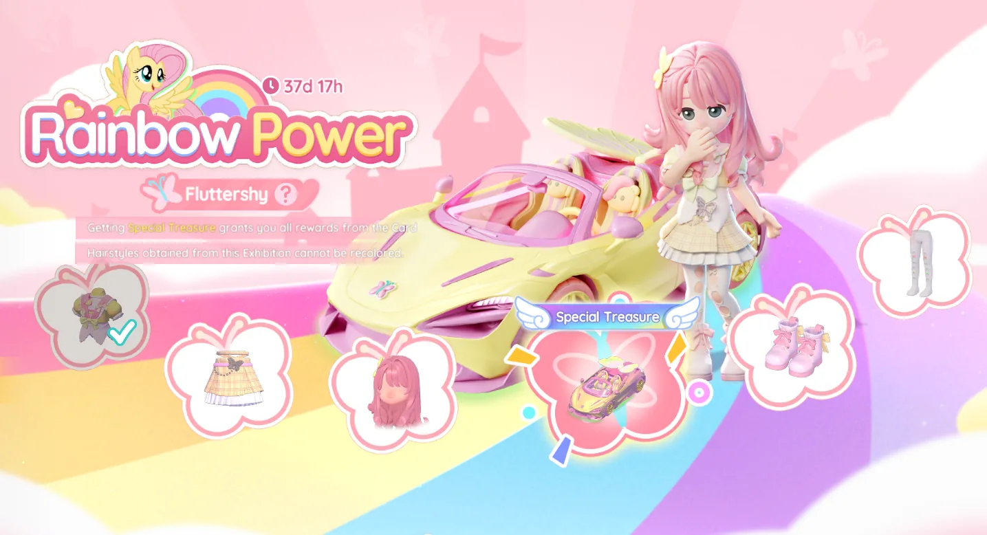 Fluttershy Rainbow Power exhibition banner