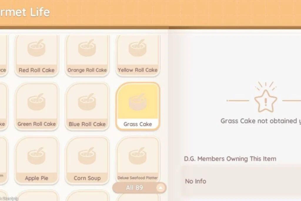 Grass Cake collaboration recipe.