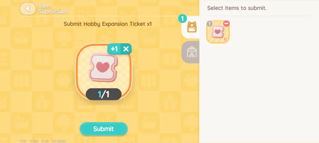 Unlocking a hobby with a Hobby Expansion Ticket in Heartopia.