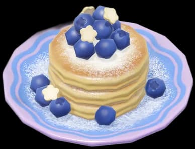 Blueberry Frosted Pancake