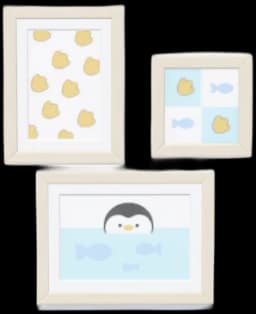 Penguin Fishing Wall Art