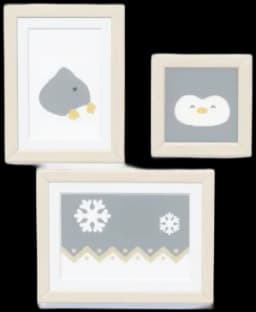 Penguin Snow Play Wall Art