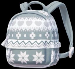 Snowflake Trim Casual Backpack 2