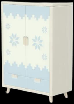 Snowflake Trim Closet