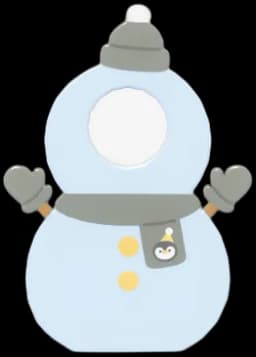 Snowman Selfie Frame Board 2
