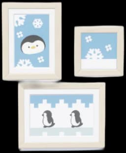 Winter Penguin Wall Art