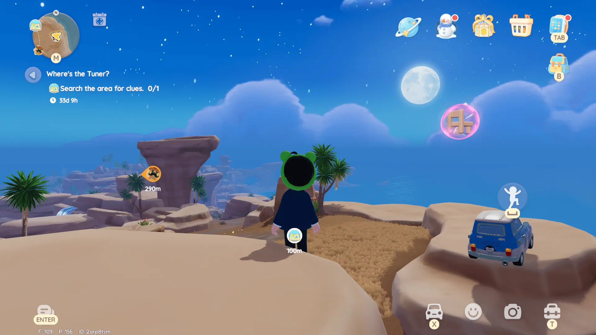 Bubble do Dia 7 em Heartopia (Bubble 1) — referência visual