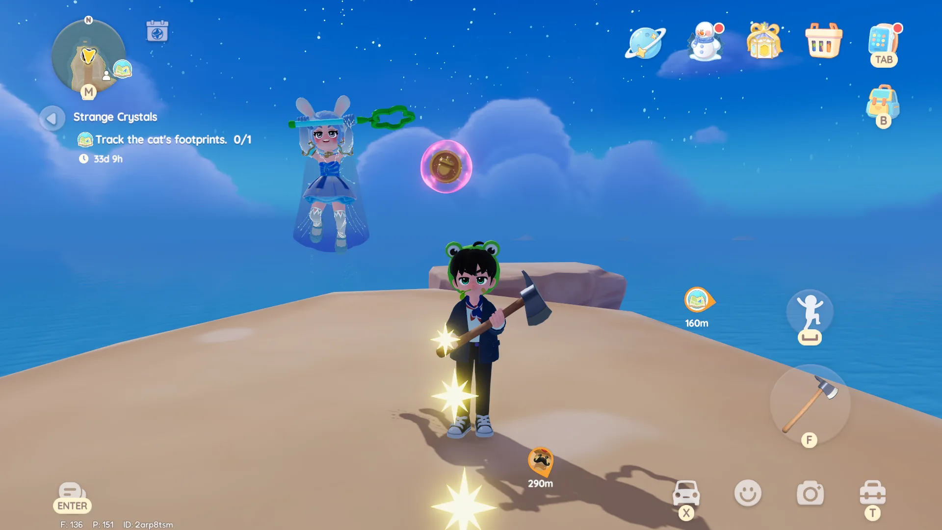 Bubble do Dia 7 em Heartopia (Bubble 4) — referência visual
