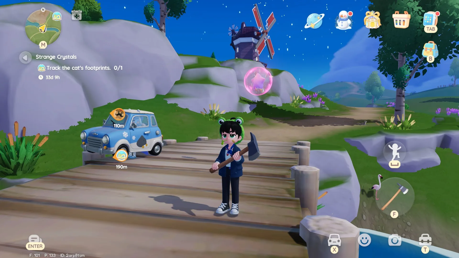 Bubble do Dia 7 em Heartopia (Bubble 6) — referência visual