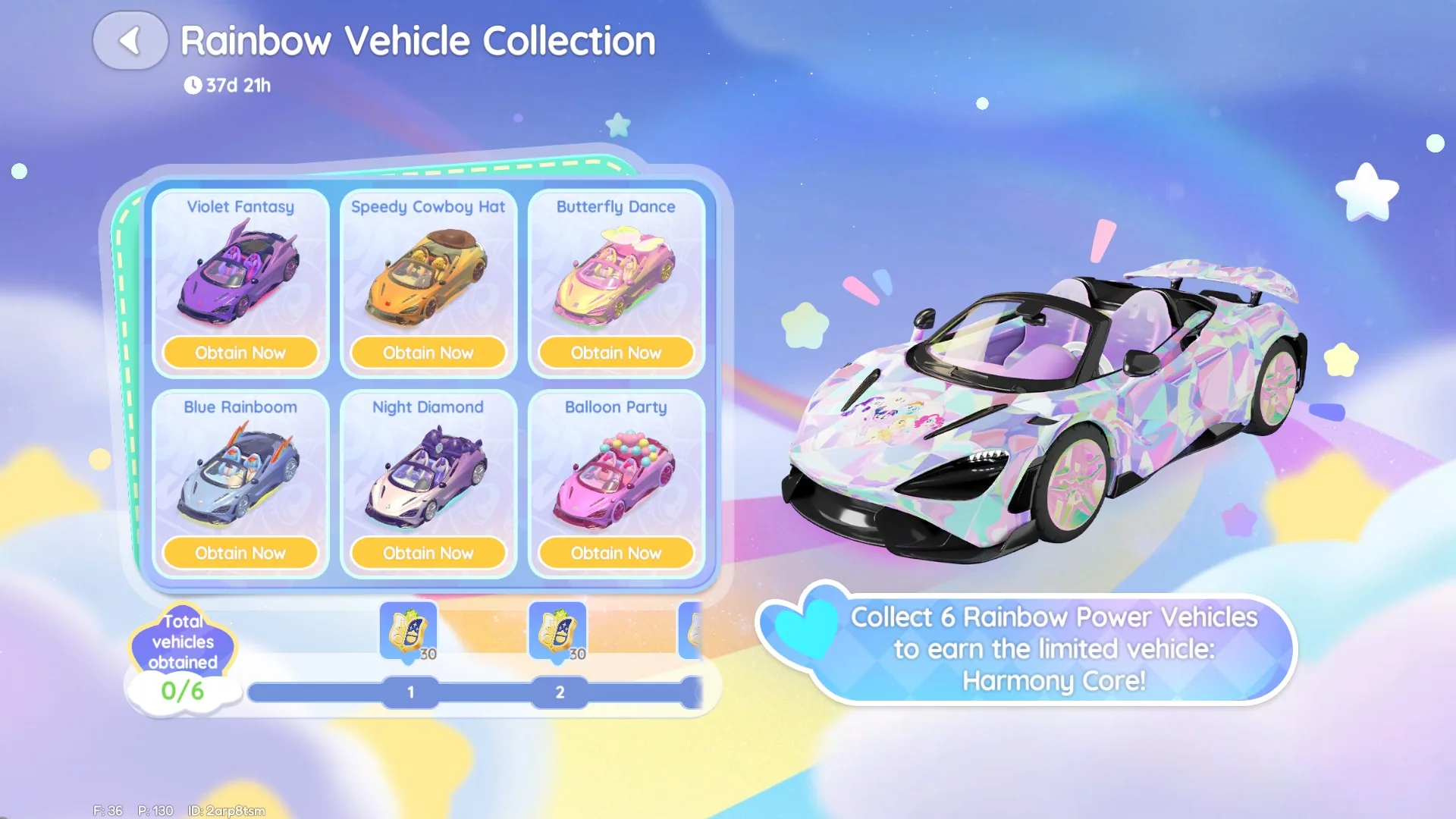 Consigue todos los coches de My Little Pony para desbloquear una recompensa especial.
