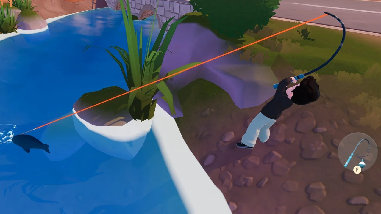 Fish shadow example in Heartopia