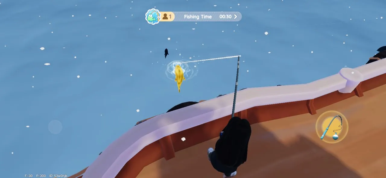 Reeling example in Heartopia