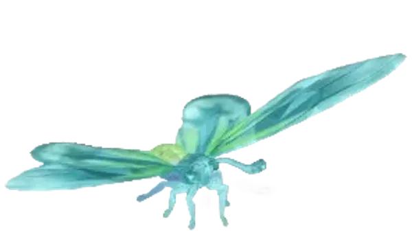 Mariposa alas de pájaro de cristal nevado