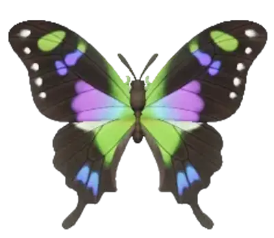 Mariposa Cola de Golondrina Manchada de Morado