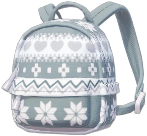 Snowflake Trim Casual Backpack 2