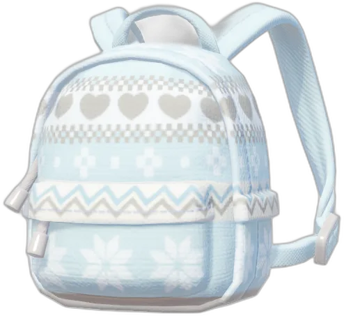 Snowflake Trim Casual Backpack
